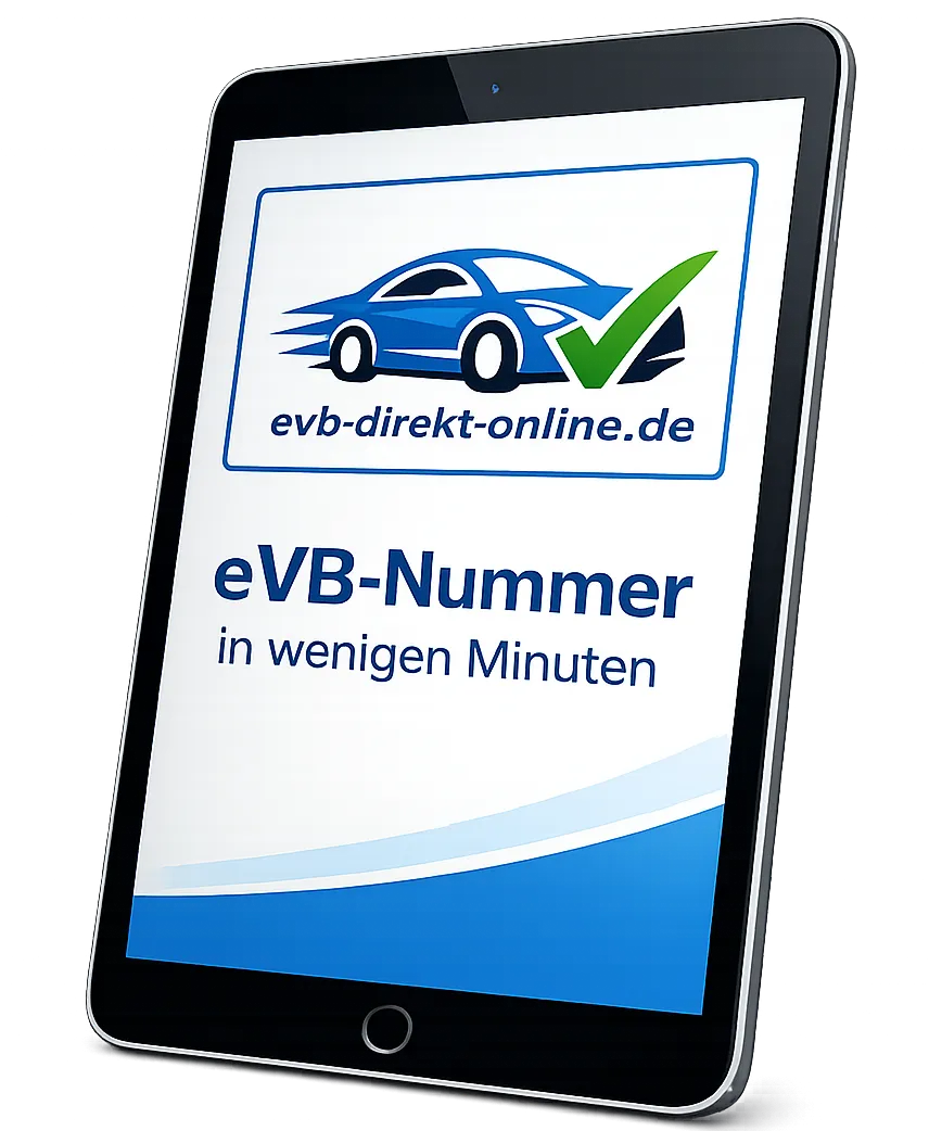 Screenshot: eVB-Nummer Guide auf dem iPad